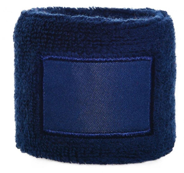 polsband Label 8 cm katoen/elastaan navy one-size