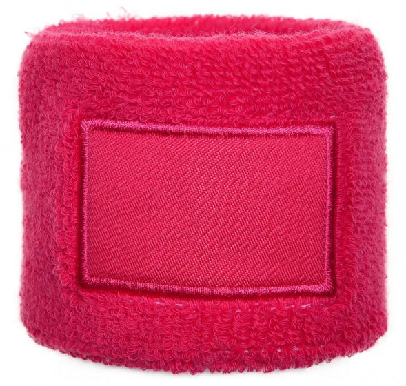 polsband Label 8 cm katoen/elastaan roze one-size