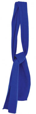 sjaal gebreid 140 x 20 cm acryl blauw