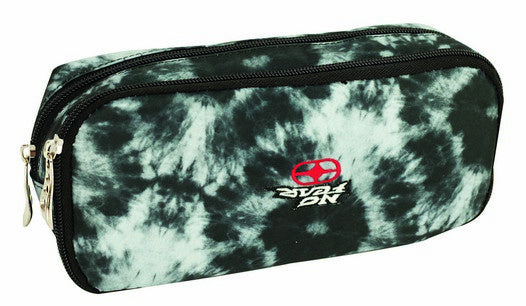 etui tie-dye 23 x 10 x 6 cm textiel zwart