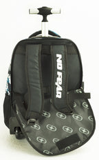 trolleyrugzak junior 24,5 liter polyester blauw/zwart