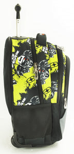 trolleyrugzak junior 24,5 liter polyester grijs/zwart