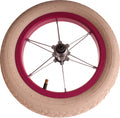 voorwiel met band 12 inch staal/nylon roze