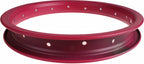 velg junior 12 inch 3 x 22 cm staal donkerroze