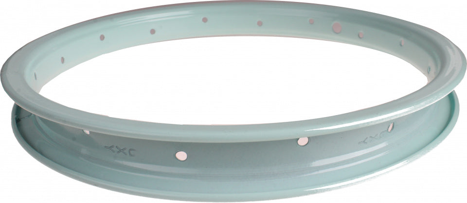 velg junior 14 inch 3 x 27 cm staal mintblauw