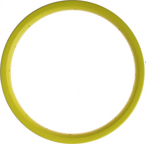 velg junior 14 inch 3 x 27 cm staal neongeel