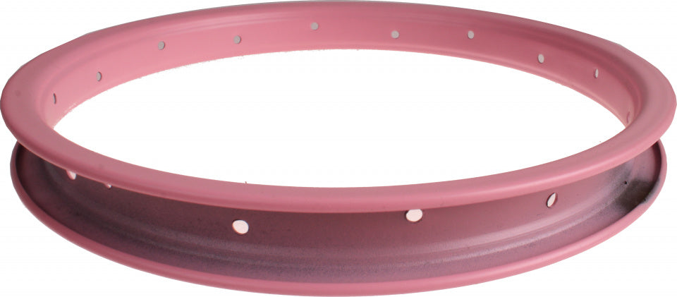 velg junior 14 inch 3 x 27 cm staal oudroze