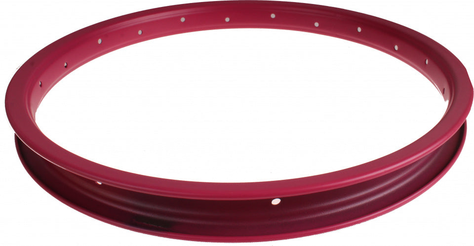 velg junior 16 inch 3 x 32 cm staal donkerroze