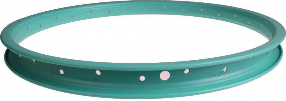 velg junior 18 inch 3 x 37 cm staal turquoise