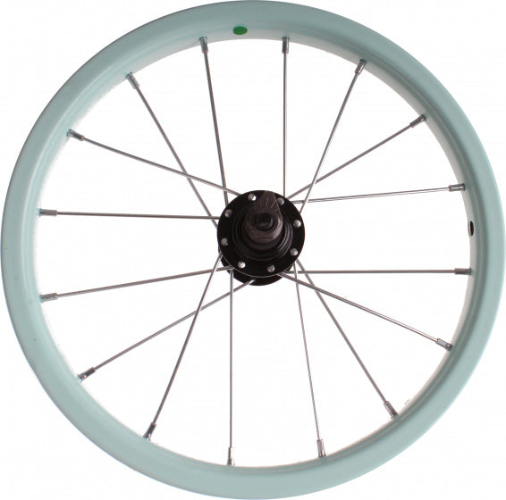 achterwiel junior 14 inch 3 x 27 cm staal mintblauw