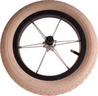 voorwiel met band 12 inch staal/nylon matzwart