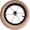 achterwiel met band 12 inch staal/nylon matzwart