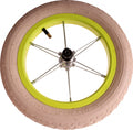 achterwiel met band 12 inch staal/nylon neongeel