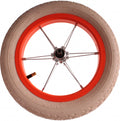 voorwiel met band 12 inch staal/nylon neonoranje