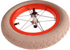 achterwiel met band 12 inch staal/nylon neonoranje