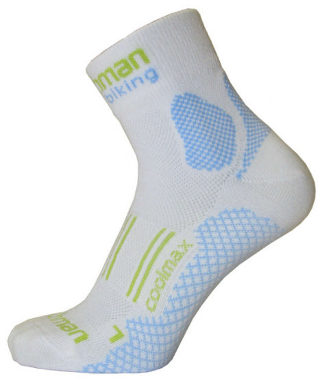 Enduro Biking sportsokken wit/blauw mt 42-44