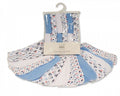 badset wasbeer 12-delig wit/blauw