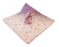 knuffeldoekje Eenhoorn 30 x 30 cm polyester roze/zilver