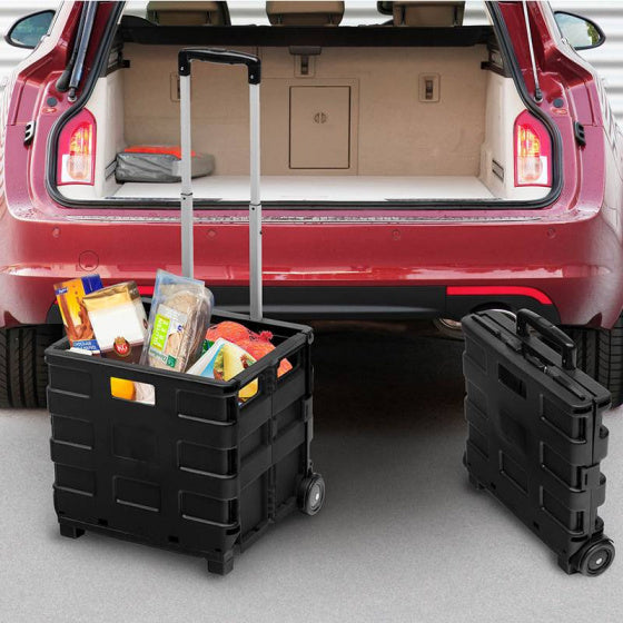 shopping krat 40 liter zwart