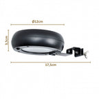 wandlamp Alioth 13,5 x 12 cm 3000K ABS zwart