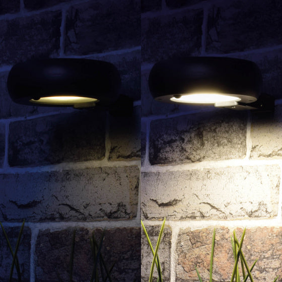 wandlamp Alioth 13,5 x 12 cm 3000K ABS zwart