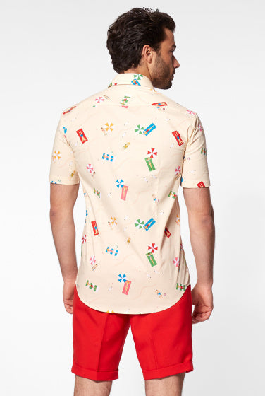 Beach Life overhemd heren beige maat M
