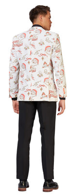 verkleedblazer Hohoholly heren polyester wit maat 46