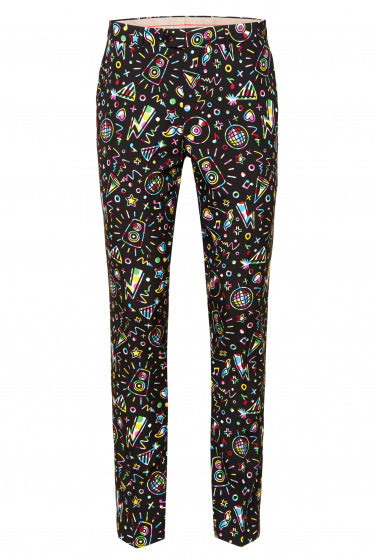 verkleedpak Disco Dude heren polyester zwart maat 54