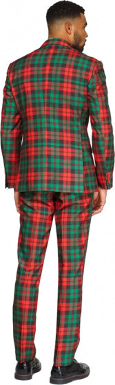 verkleedpak Trendy Tartan heren polyester groen mt 60