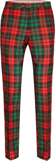 verkleedpak Trendy Tartan heren polyester groen mt 60