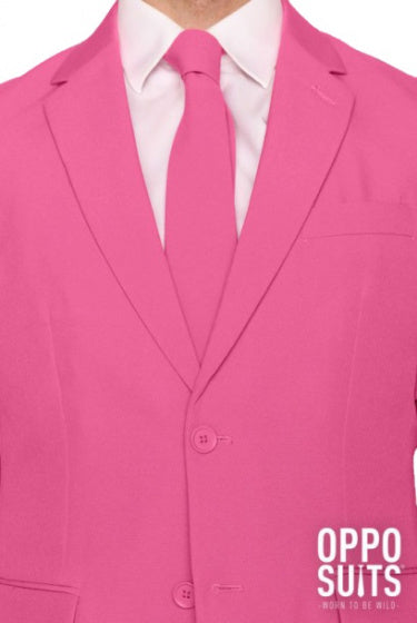 verkleedpak zomer Mr. Pink heren polyester roze mt 60
