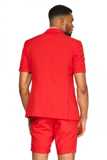 verkleedpak zomer Rode Duivel heren polyester rood mt 62