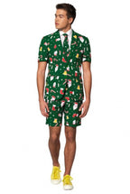 zomer-verkleedpak Santaboss heren polyester groen mt 62