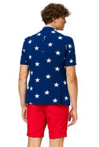 verkleedpak zomer Stars and Stripes heren polyester mt 62