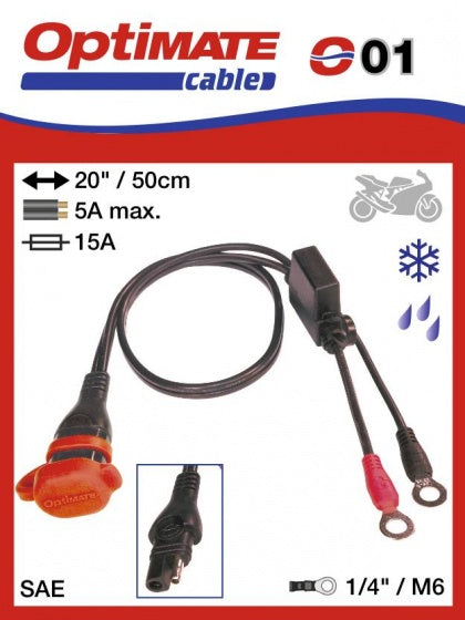 Tecmate zubehör oesenkabel optimate m. sae connection