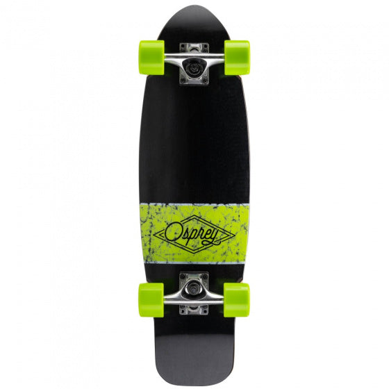 Osprey Skateboard Overturn Cruiser 70 cm hout aluminium zwart