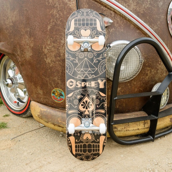 Osprey Skateboard Candy Skull bruin 79 x 20 cm bruin