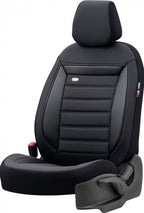 stoelhoezenset Prestige 5 mm textiel zwart/grijs 11-delig