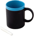 Memo Mok 220 ml keramiek 12 cm zwart/blauw
