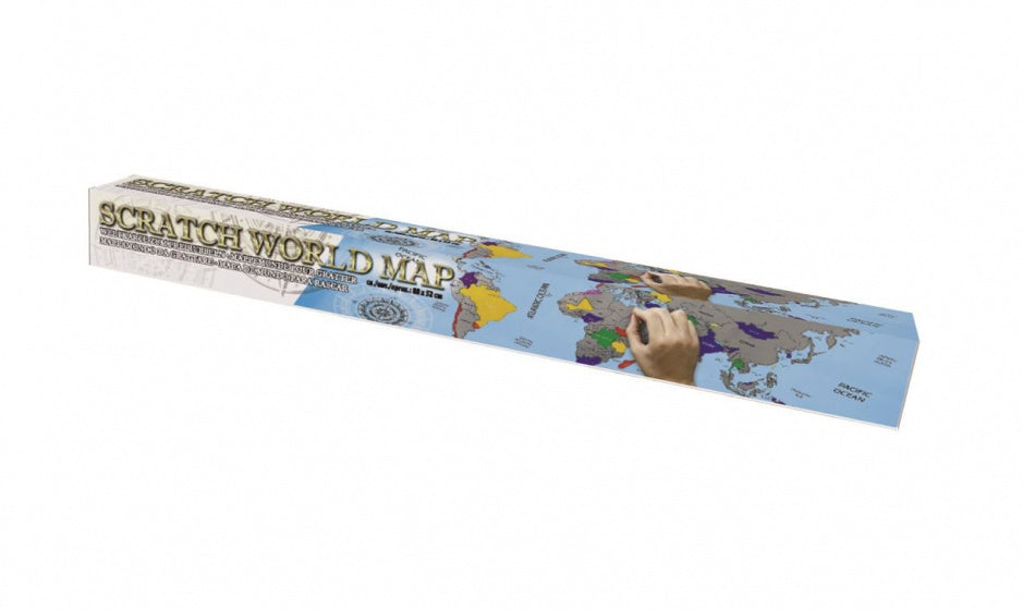 wereldkaart Scratch World Map 88 x 52 cm papier