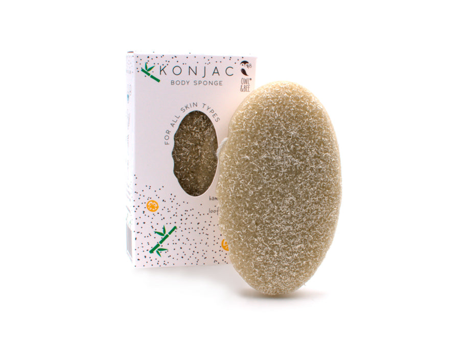 Owl & Bee Lichaamsspons Konjac, Bamboe & Luffa Alle Huidtypen