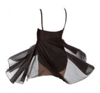 balletpak met hoge rok meisje zwart maat 104