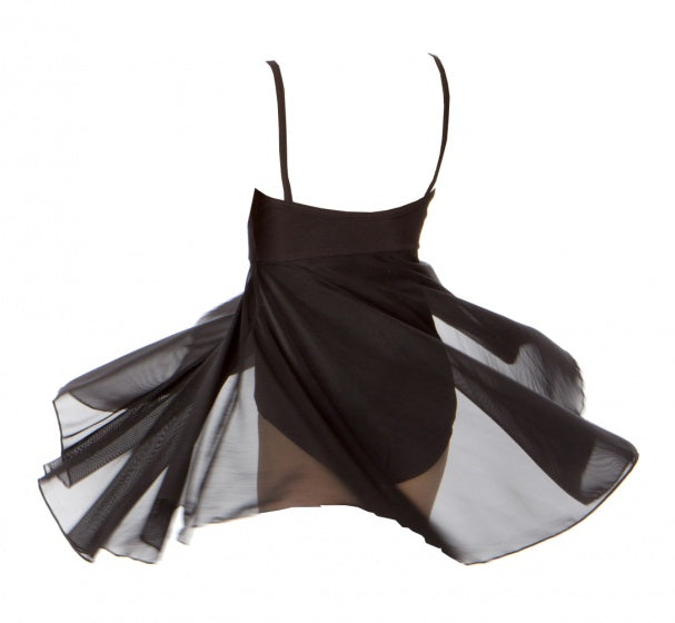 balletpak met hoge rok meisje zwart maat 104