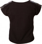 dansshirt Dance Flow junior katoen zwart maat 104