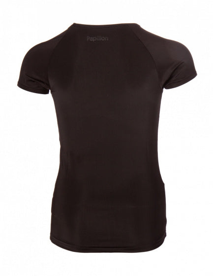 Papillon Dansshirt Raglan junior polyester zwart maat 140