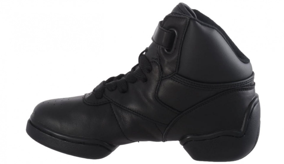 danssneakers splitzool hoog model zwart maat 36,5