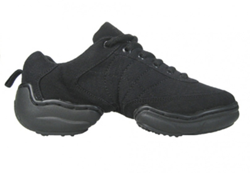 danssneakers splitzool laag model zwart maat 28,5