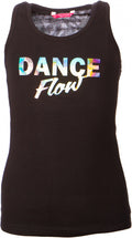 danstop Dance Flow meisjes katoen zwart maat 116