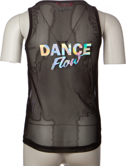 Papillon Danstop Dance Flow mesh meisjes polyamide zwart maat 140
