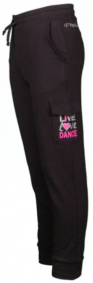 enkelbroek Live Love Dance meisjes zwart maat 116